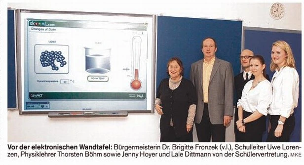 Unterricht aus der Zukunft: Smartboards an der EBS