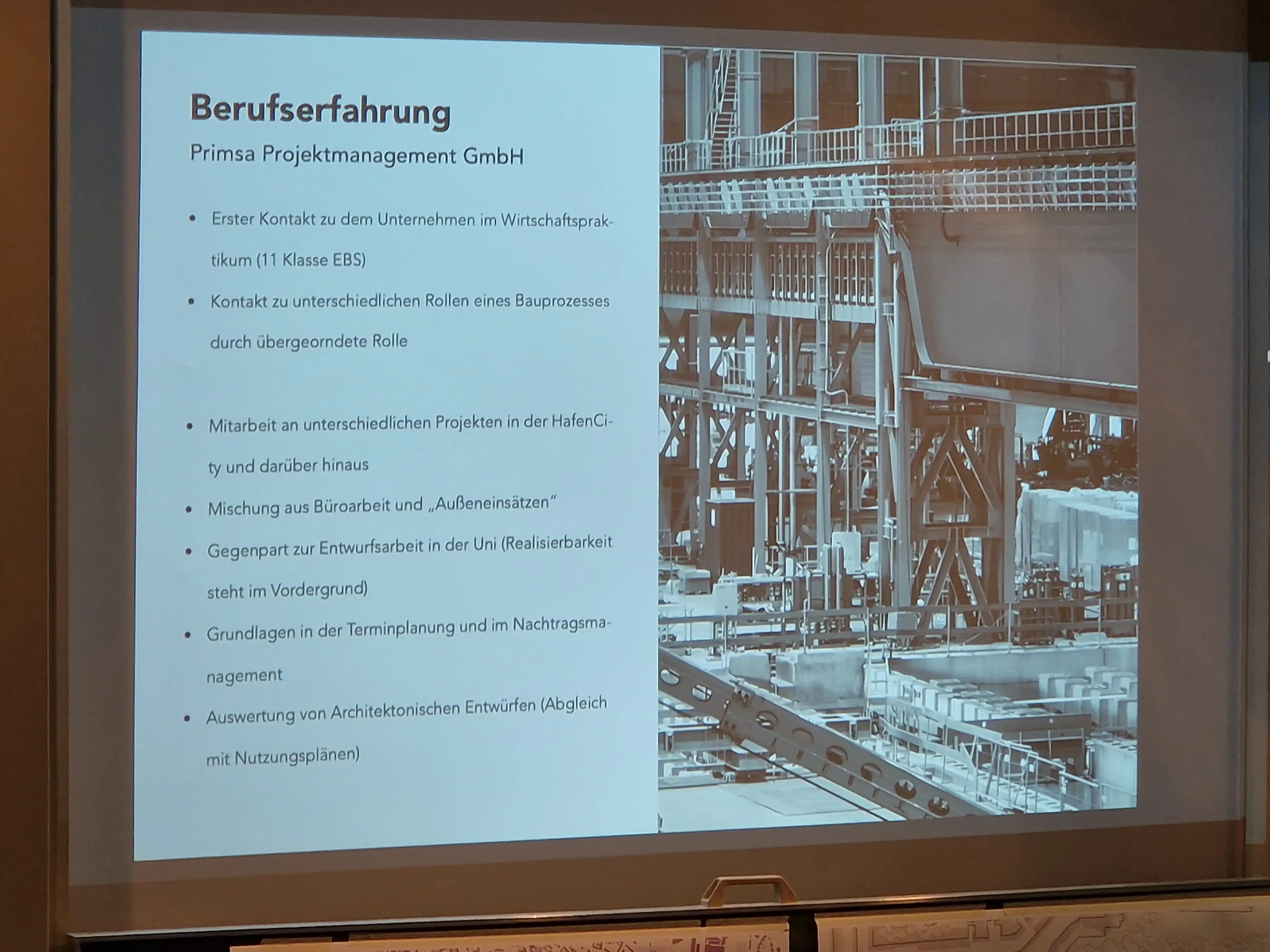 Auszug aus der Präsentation von Lasse Siebke